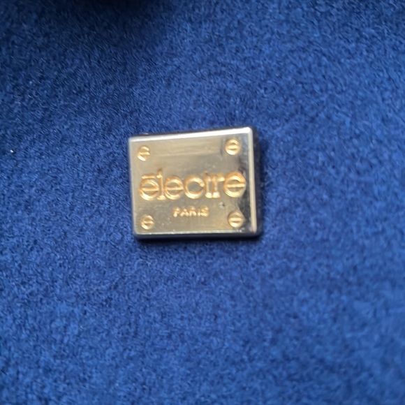 🔥électre Paris🔥 | Vintage royal blue pure virgin wool long peacoat - Picture 4 of 15